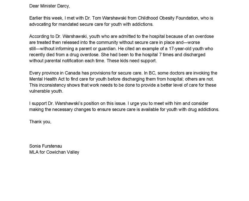 171019 – Letter to Minister Darcy – Secure Care-page-001